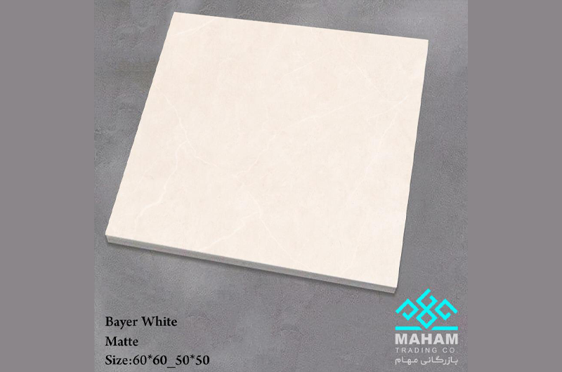 Ceramic tile Bayer White Matte