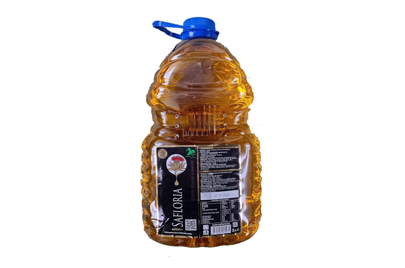 Unrefined cold-pressed safflower oil "Safloria" 5L
