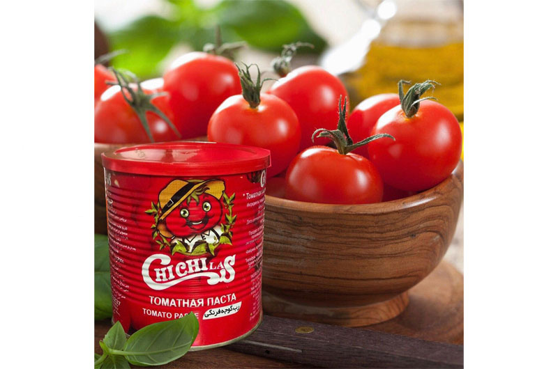 Tomato paste metal can